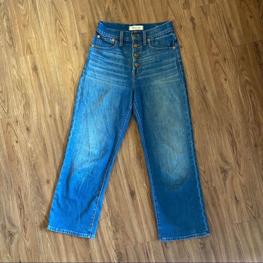 Madewell slim wide leg crop